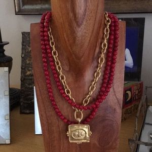 Susan Shaw 3-Strand Bee Necklace